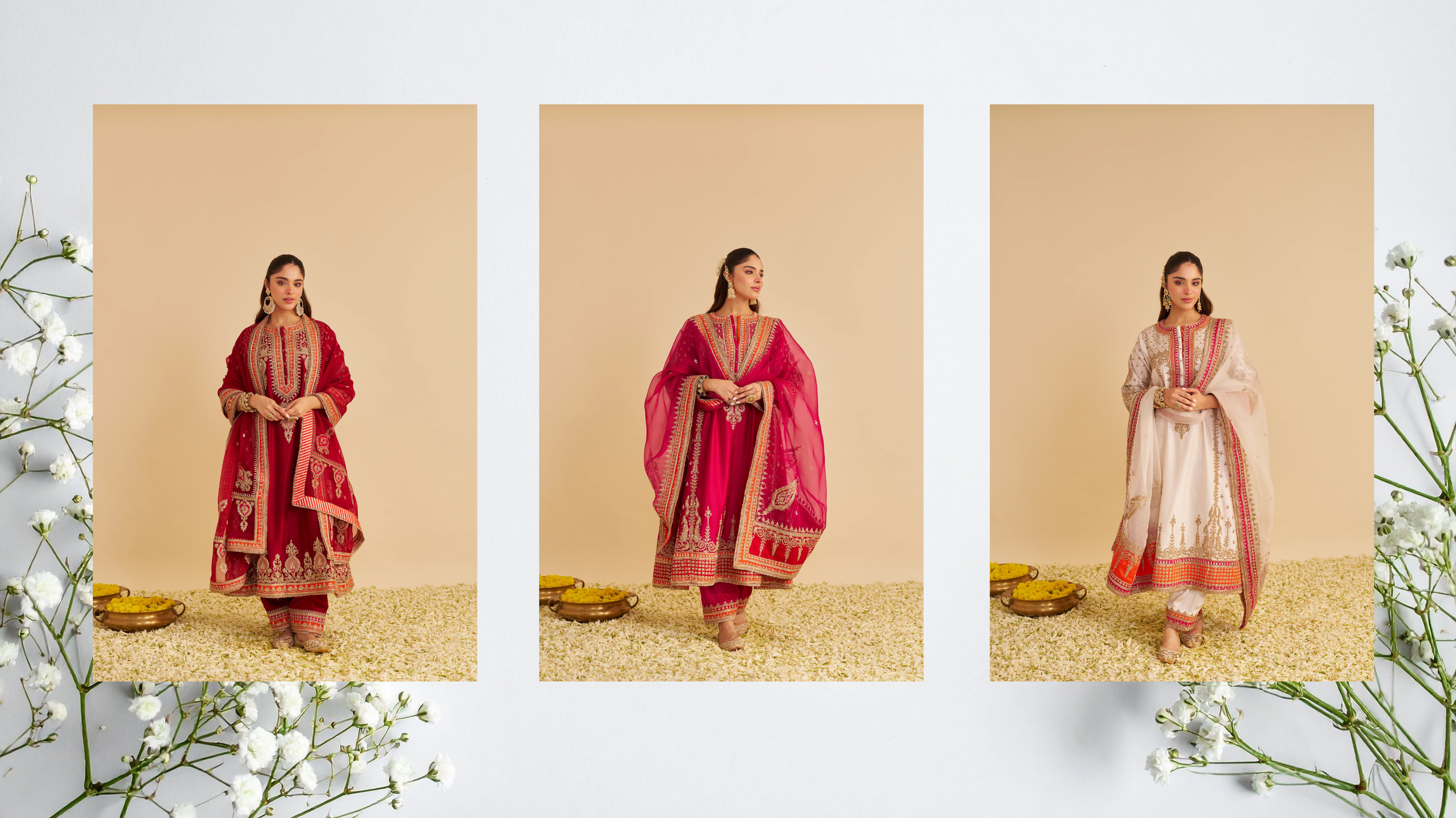 Regal Banarasi Splendour by Sheetal Batra – Kalidaar Long Chauga Sets at Ganpatis