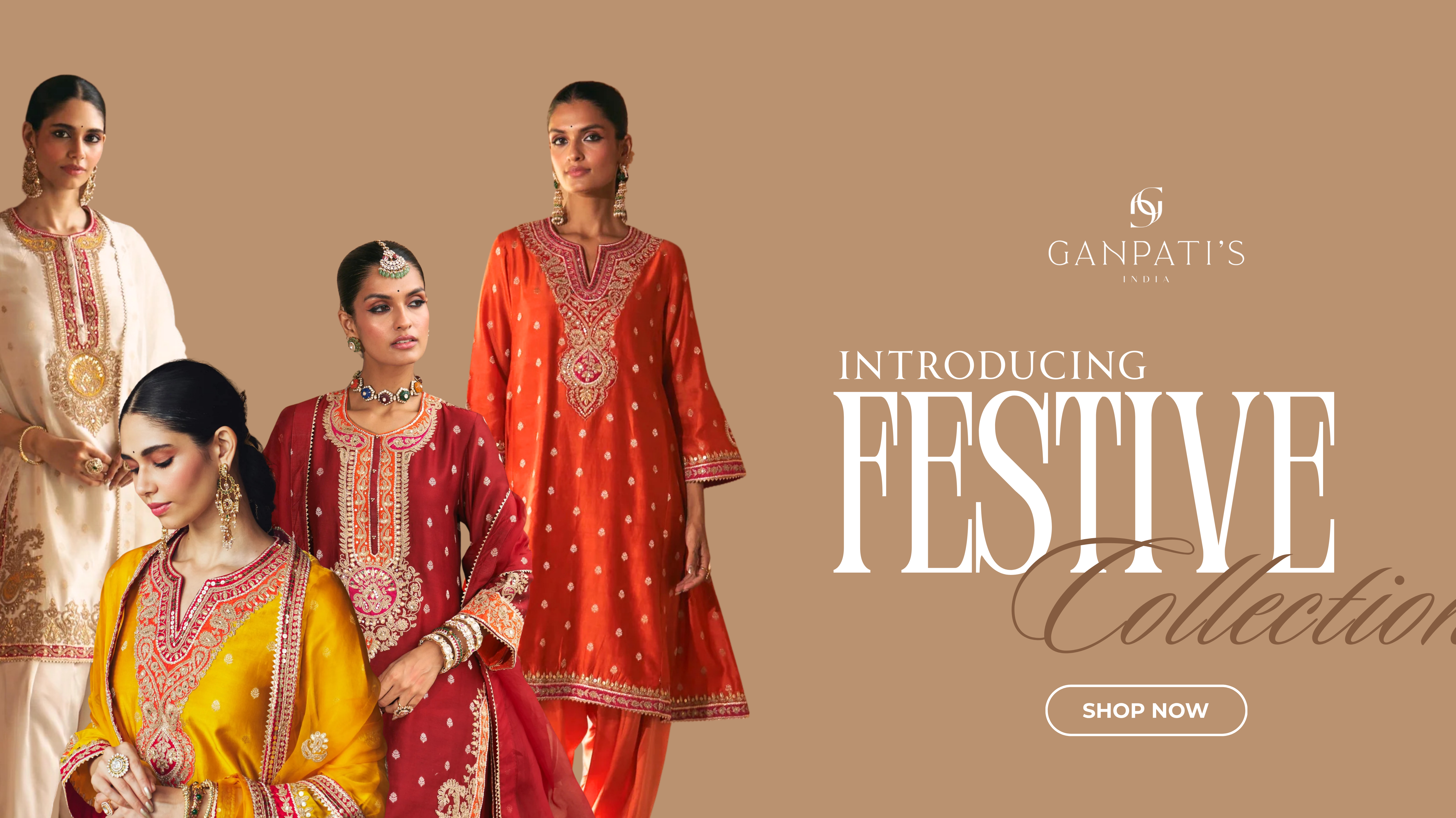 Celebrate This Festive Season with Ganpatis.in’s Stunning Sharara Collection