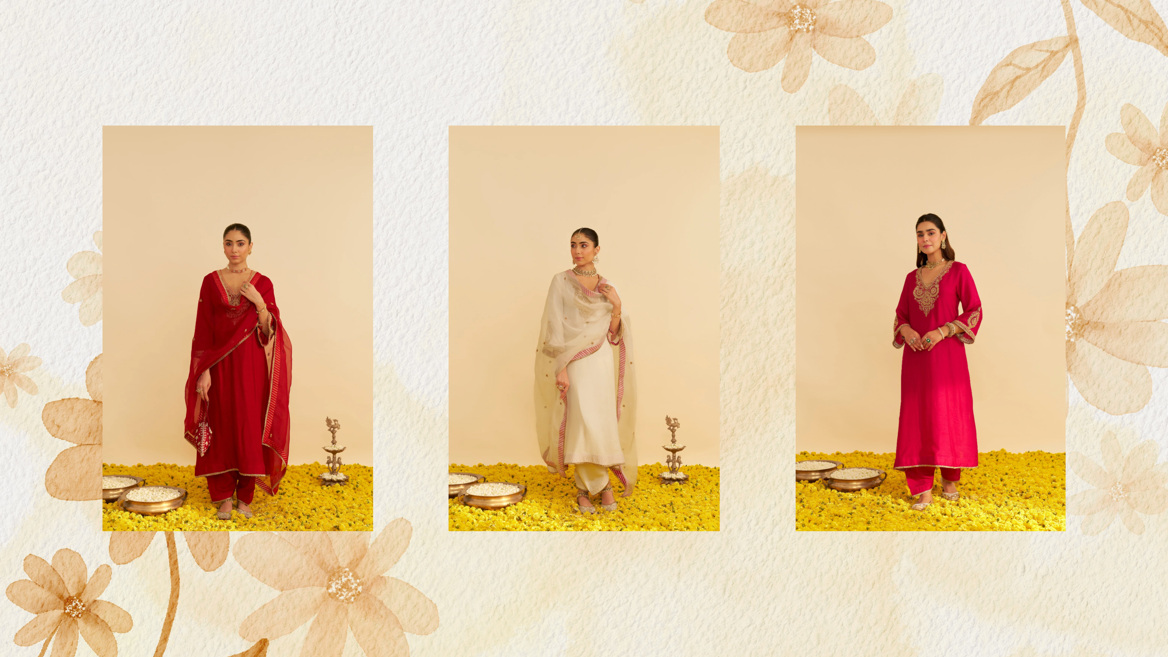 Embrace Effortless Grace with the Haayat Long Kaftan with Salwar by Sheetal Batra