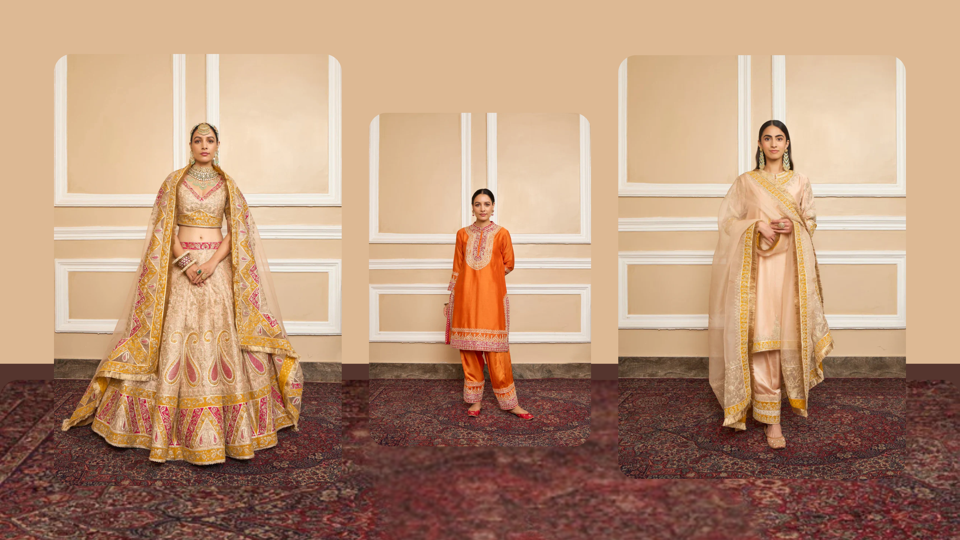 Discover Sheetal Batra’s Mahjabeen, Amira, Resham Collection at Ganpatis.in