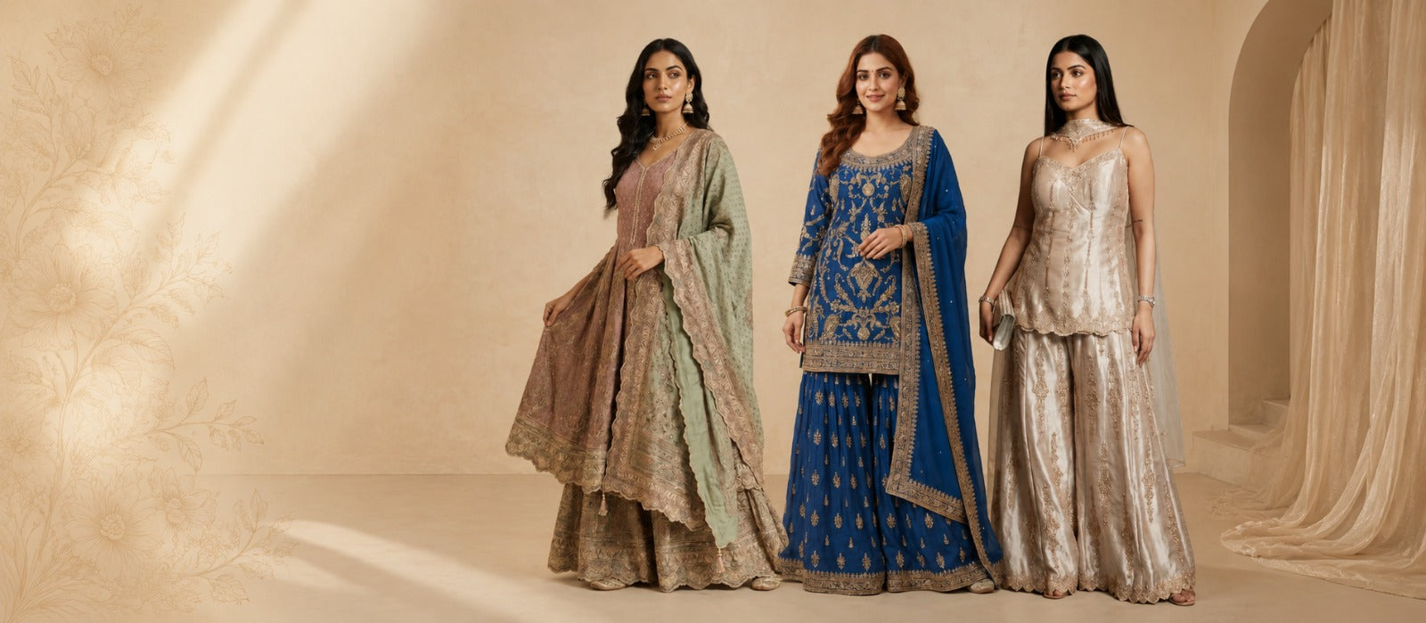 Graceful Festive Glamour: Sharara Sets That Blend Tradition with Modern Elegance