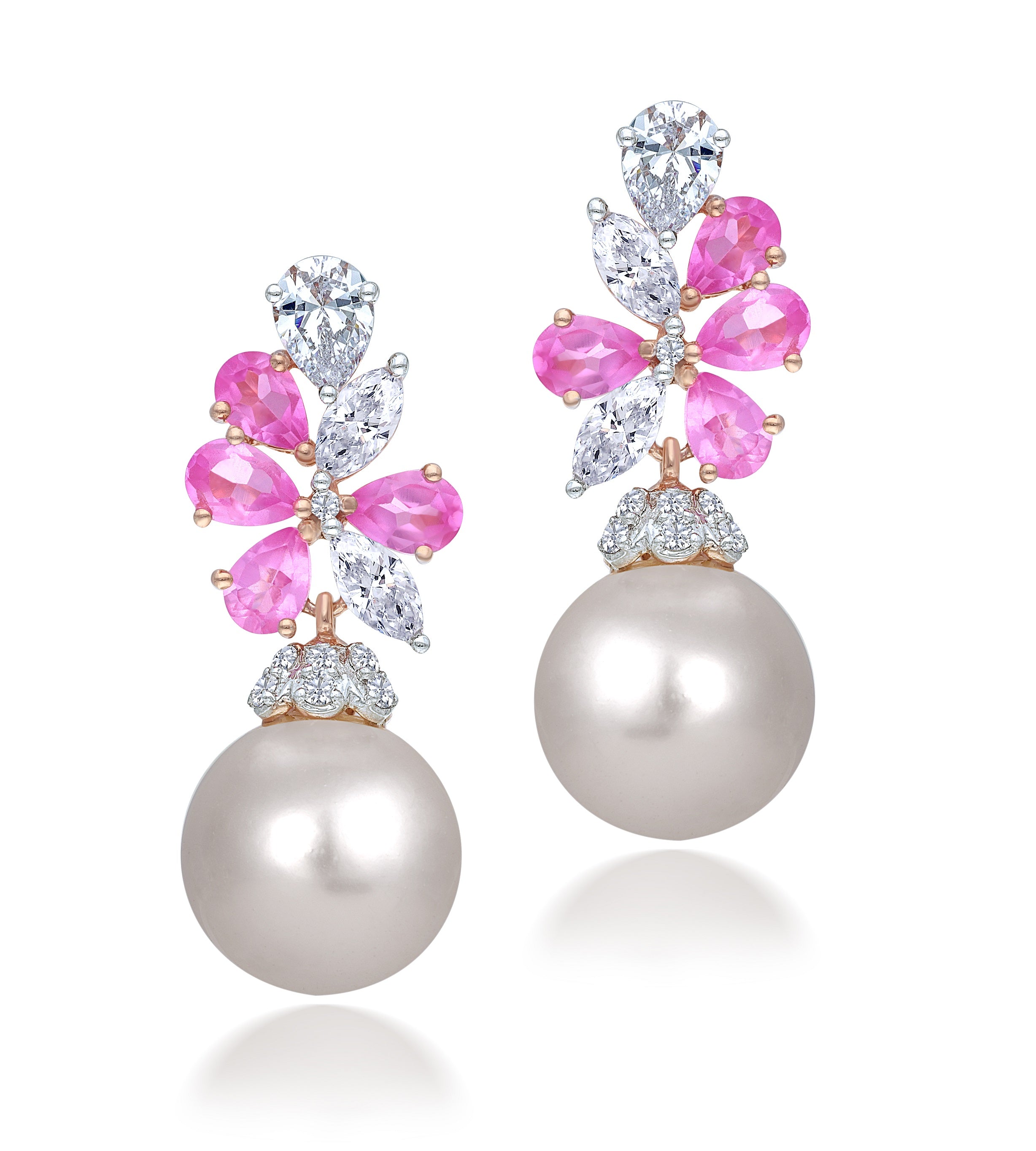 Swarovski Womens White Twisted-chandelier Rhodium-plated And Zirconia  Earrings | ModeSens